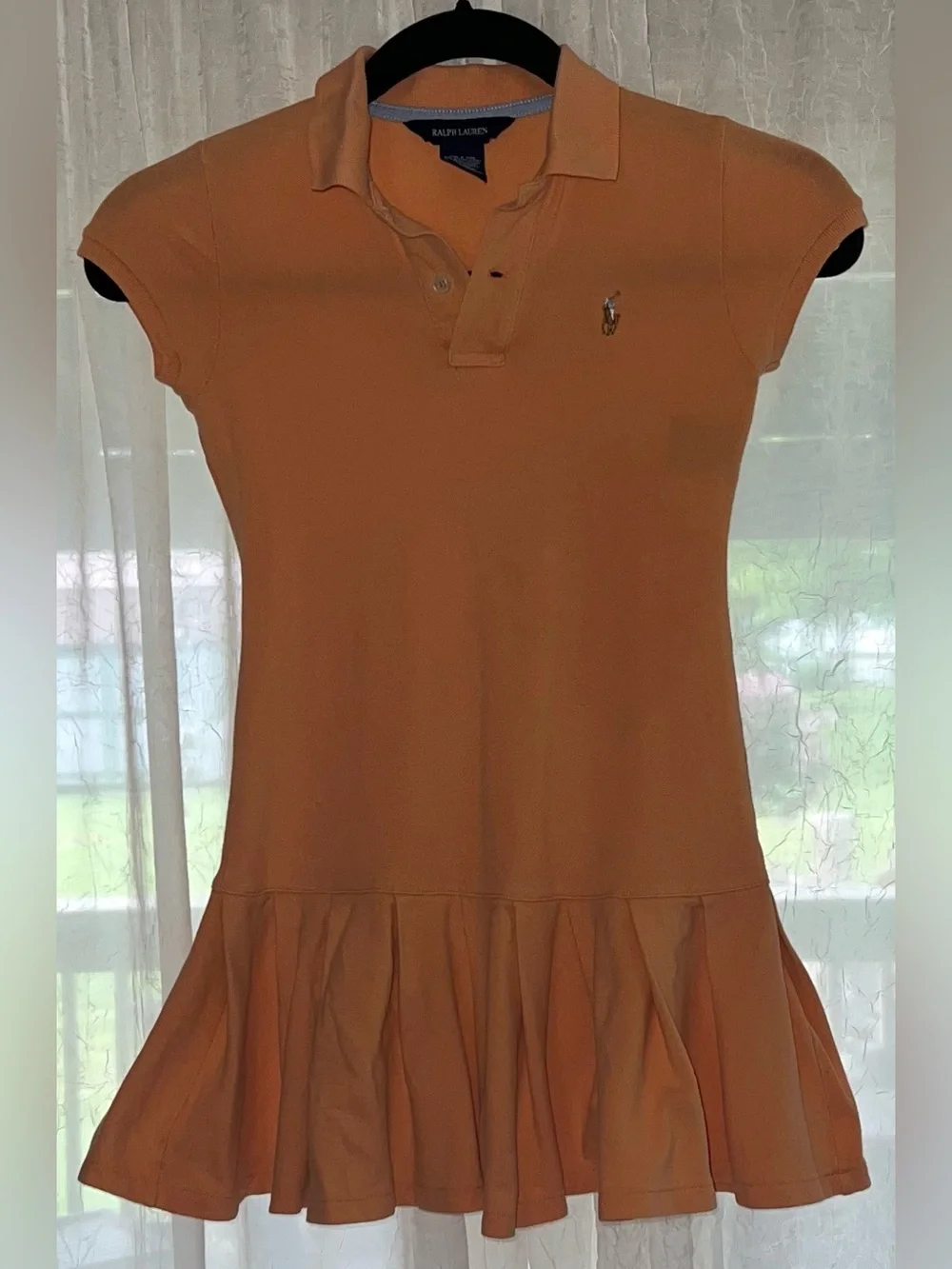 Ralph Lauren girls size small 7 Polo dress preppy pony logo classic embroidered